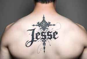 the name Jesse in a golem tattoo idea