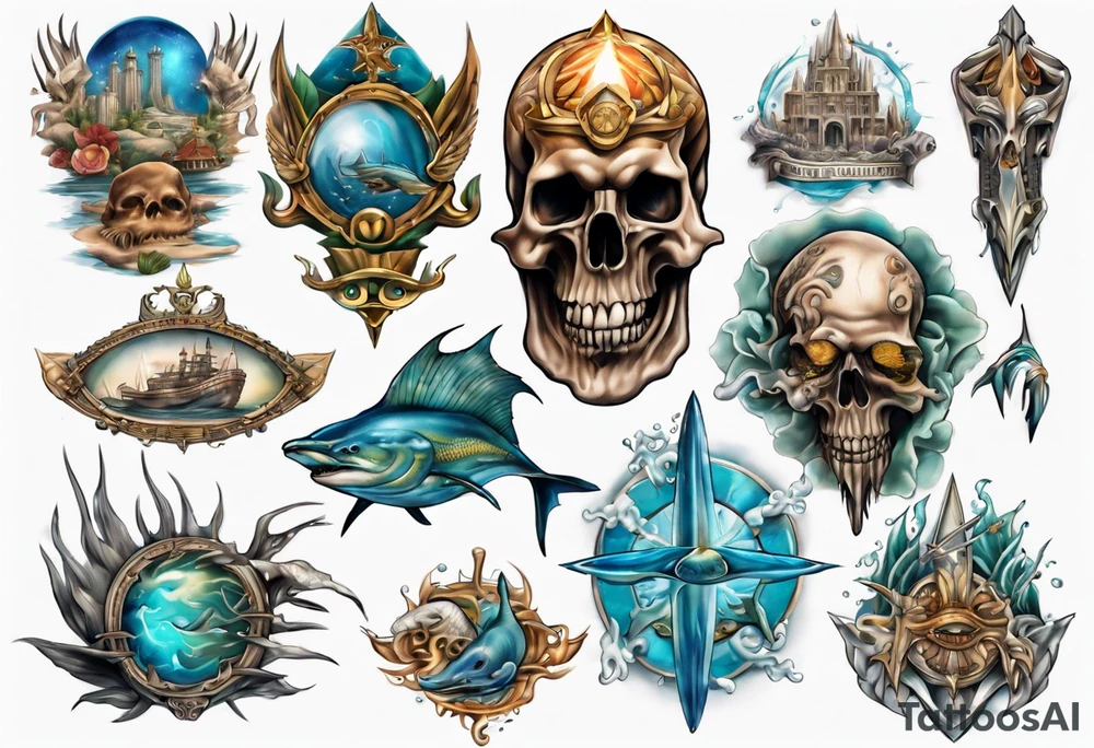 Atlantis kingdom tattoo idea