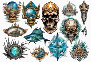 Atlantis kingdom tattoo idea