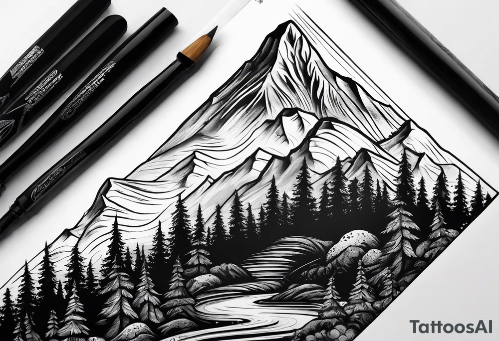 Mountain tattoo tattoo idea