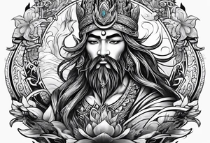 God of water tattoo idea