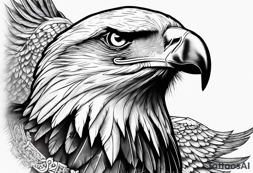 Swooping Eagle tattoo idea