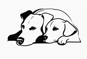 dog love tattoo idea