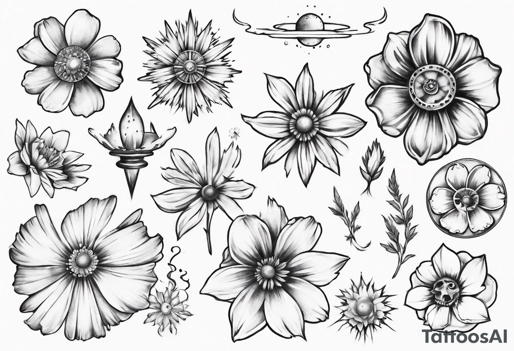 cosmos tattoo idea