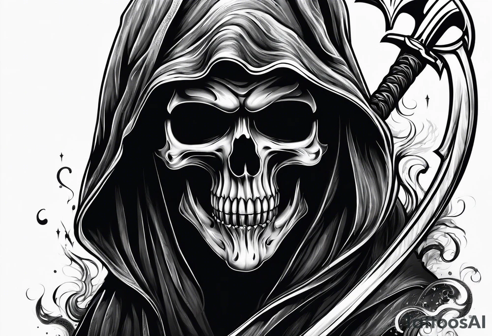 GRIM REAPER
WITH SMOKE
WITH SCYTHE tattoo idea