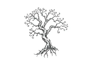 Irish shoulder tattoo, that is non-religious and has a Celtic tree tattoo idea