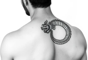 dragon arm sleeve tattoo idea