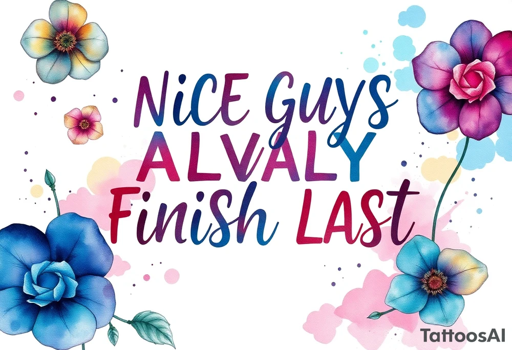 Nice guys always finish last tattoo idea