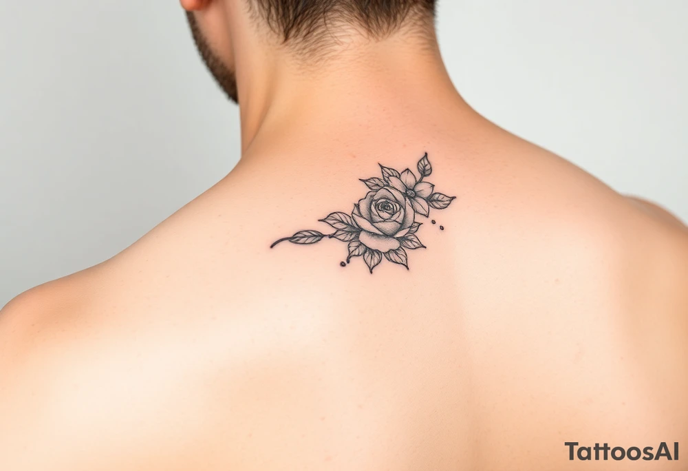 Simple minimalist feminine tattoo small line art on arm tattoo idea