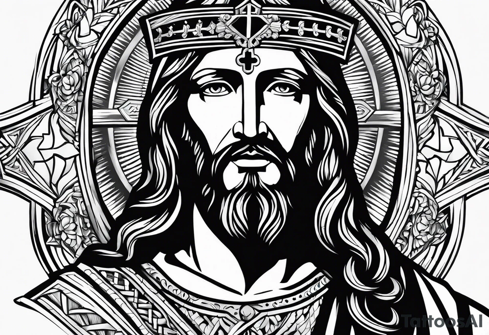 Jesus Christ, cross tattoo idea