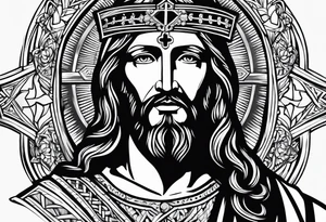 Jesus Christ, cross tattoo idea
