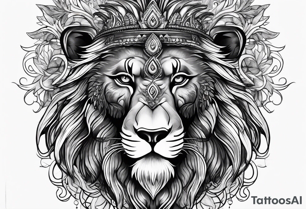 hip mandril tattoo idea