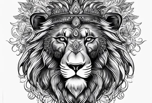hip mandril tattoo idea