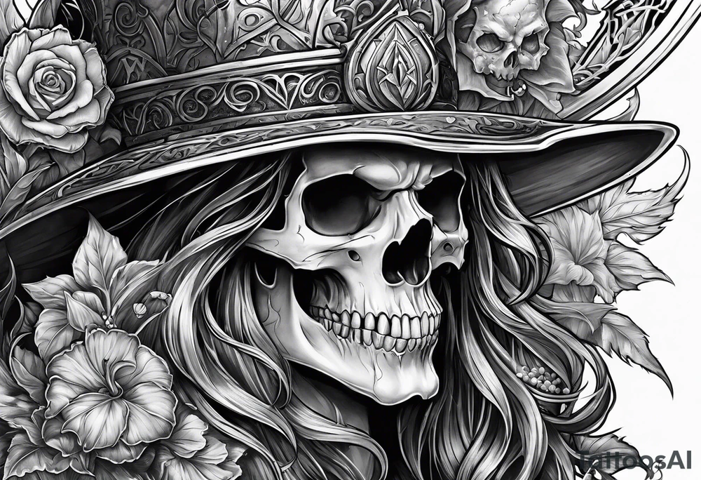 necromancer from diablo games tattoo idea