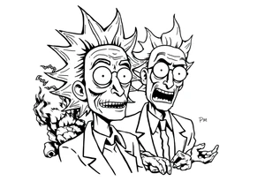 rick et morty tattoo idea