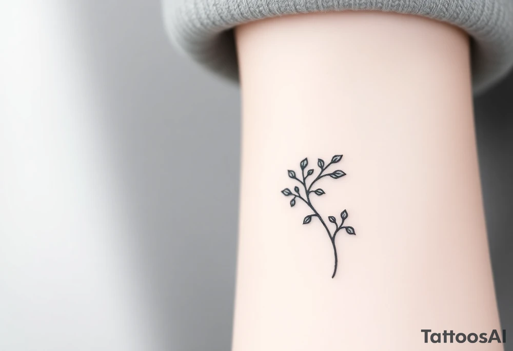 Ilex aquifolium tattoo idea