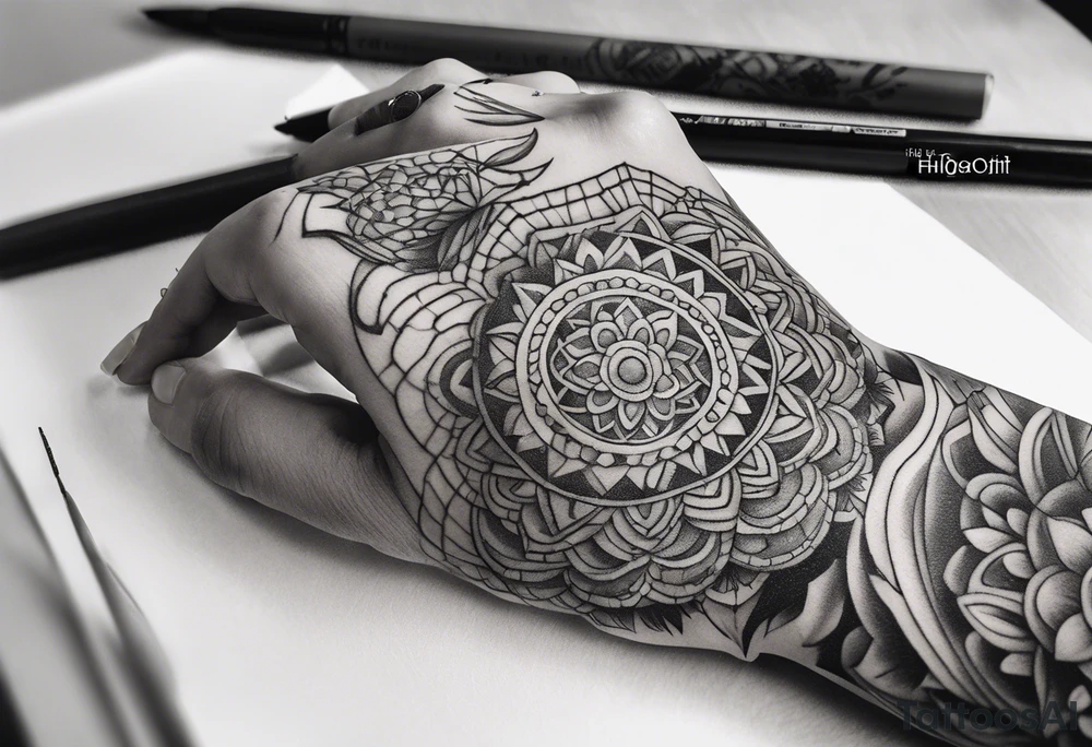 Fuck finger tattoo idea