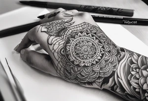 Fuck finger tattoo idea