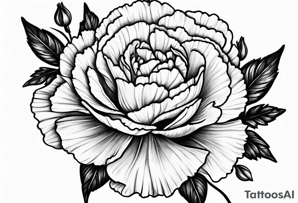 Carnation tattoo idea