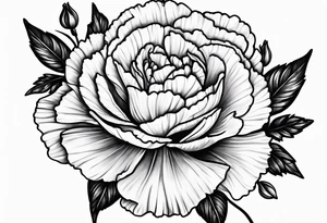 Carnation tattoo idea