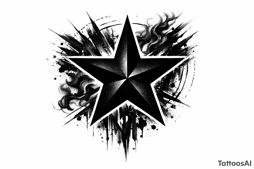 blackstar symbol tattoo tattoo idea