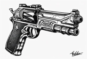 Fallout 4 gun tattoo idea