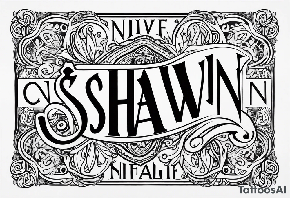 Name Shawn on inside of ring finger tattoo idea