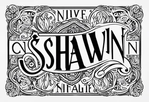 Name Shawn on inside of ring finger tattoo idea