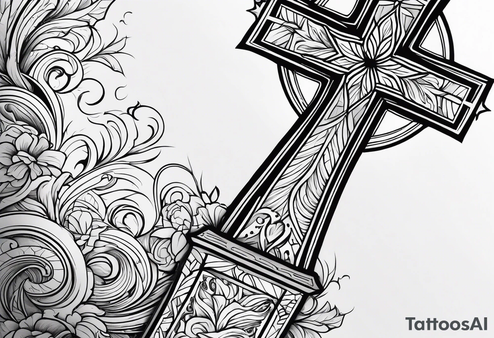 Cross with some bible verse for my forearm tattoo idea