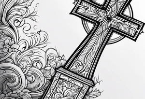 Cross with some bible verse for my forearm tattoo idea