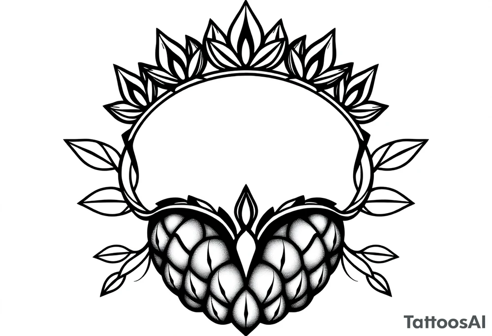 Crown pineapple vagina , tattoo idea