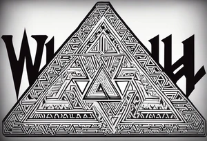 Valhalla word 
valknut tattoo idea