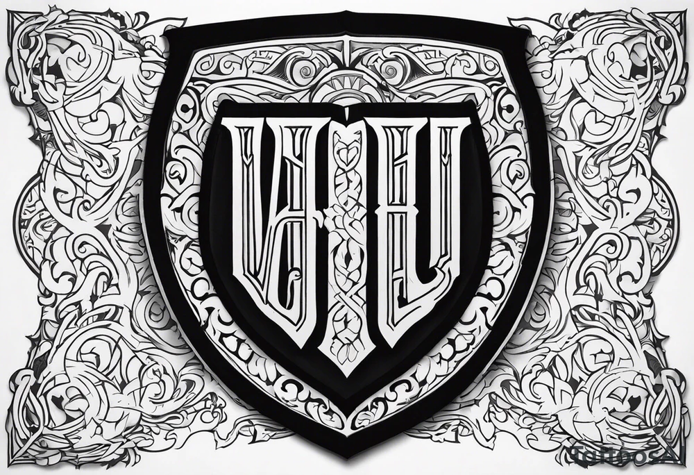 Valhalla sheild tattoo idea