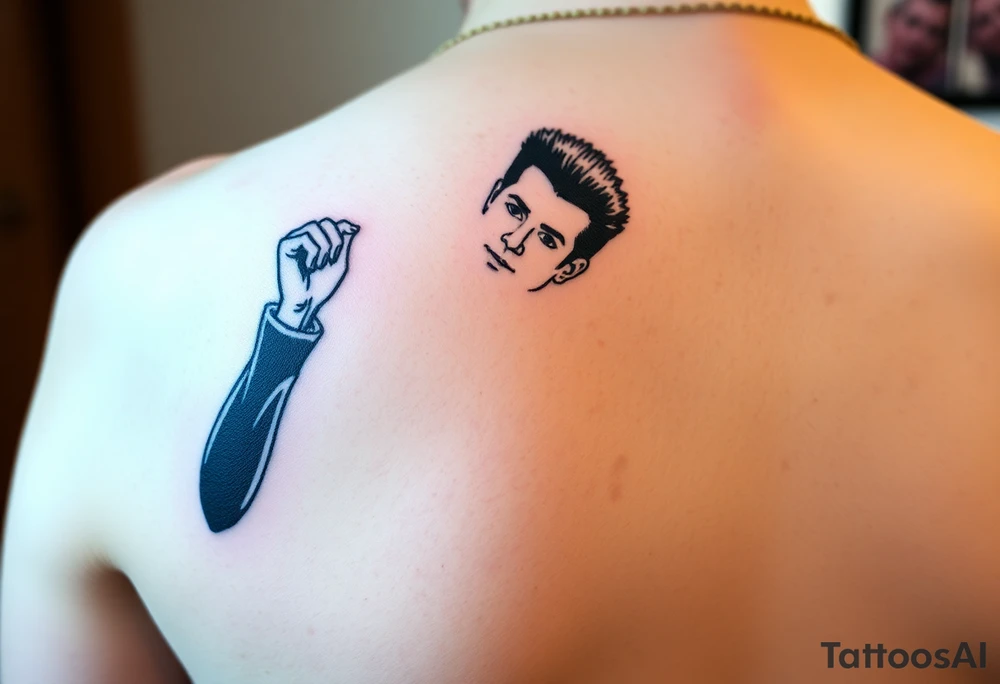 Rick Astley Never Gonna Give You Up Dance Pose tattoo idea