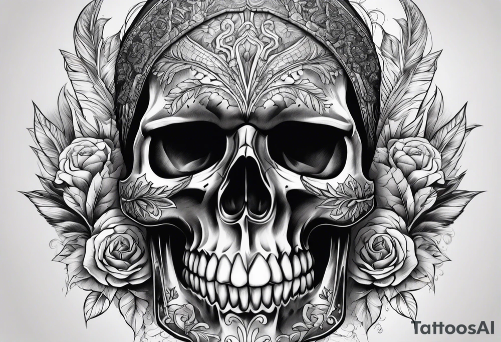 Skull tattoo idea