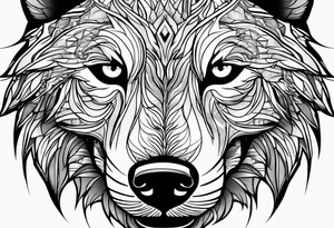 Wolves looking at you tattoo idea
