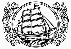 “mom” sailor style tattoo idea
