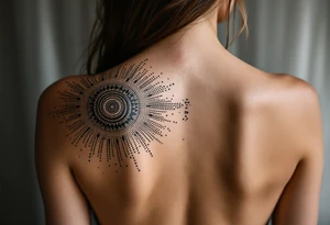 full back tattoo with body contouring tattoo idea