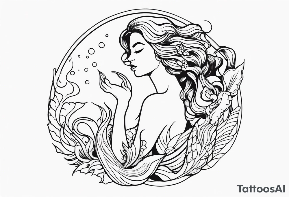 Mermaid tattoo idea