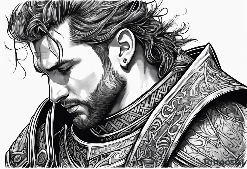 Christian knight tattoo idea