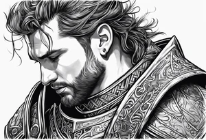 Christian knight tattoo idea