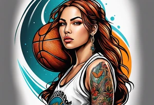 basketball virgo woman 2005 tattoo idea