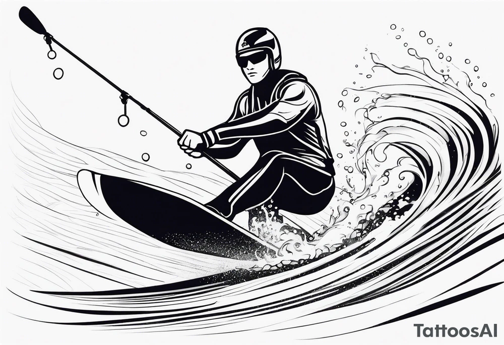 water skiing tattoo idea