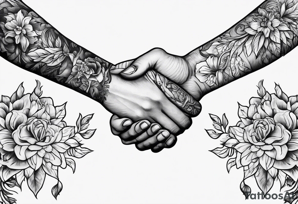 Hand reaching out tattoo idea
