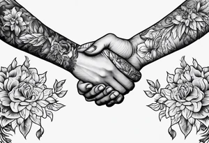 Hand reaching out tattoo idea