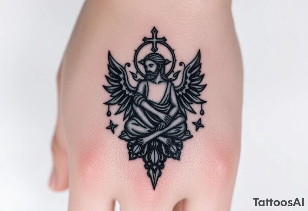 Finding peace in chaos within god tattoo idea