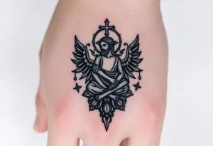 Finding peace in chaos within god tattoo idea