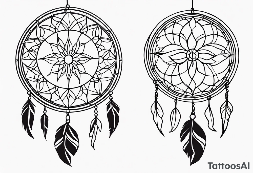 dream catcher tattoo idea