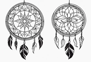dream catcher tattoo idea