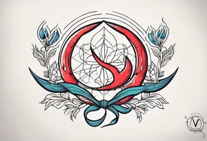 Traditional cancer sign tattoo idea